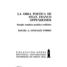 OBRA POETICA F.FRANCO OPPENHEIMER