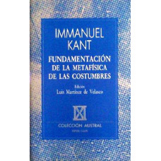 FUNDAMENTOS DE LA METAFISICA DE LAS COSE