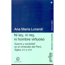 NI LEY; NI REY; NI HOMBRE VIRTOSO