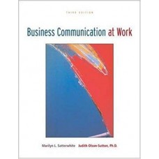 BUSINESS COMUNICATION AT WORK 3ED BIDER