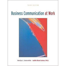 BUSINESS COMUNICATION AT WORK 3ED BIDER