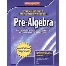 PRE-ALGEBRA 2010 STUDY GUIDE AND WB