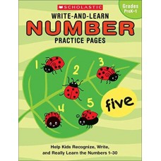 WRITE AND LEARN NUMBER PRACTICE PAGES