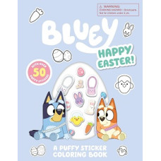 BLUEY HAPPY EASTER A PUFFY STICKER COLOR