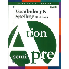 VOCABULARY & SPELLING SKILLBOOK GR 7 G