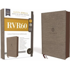 SANTA BIBLIA RVR60 LETRA GRANDE GRIS TEL