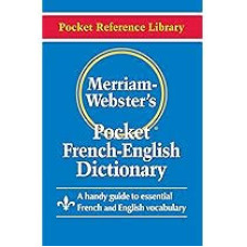 MERRIAM WEBSTERS POCKET FRENCH ENGLISH  