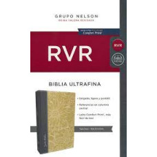 BIBLIA REINA VALERA ULTRAFINA TELA OCRE/