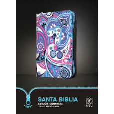 BIBLIA COMPACTA NTV TELA LAVANDA AZUL