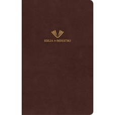 BIBLIA DEL MINISTRO RV 1960 CAOBA VINO