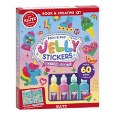 PAINT Y PEEL JELLY STICKERS GLITTER GOAL