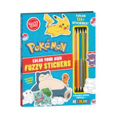 POKEMON COLOR YOUR OWN FUZZY STICKERS   