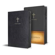 BIBLIA CATOLICA  SIMIL PIEL NEGRO CON CR