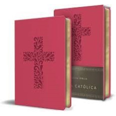 BIBLIA CATOLICA SIMIL PIEL FUCSIA