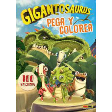 GIGANTOSAURIOS PEGA Y COLOREA           