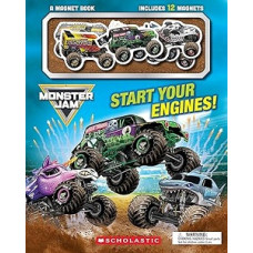 MONSTER JAM MAGNET BOOK START YOUR ENGIN