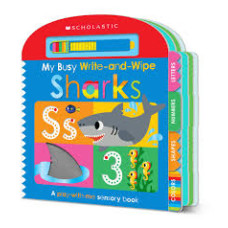 MY BUSY WRITE AND WIPE SHARKS           