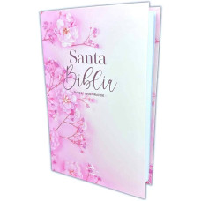 BIBLIA RVR 1960 LETRA GRANDE FLORES ROSA