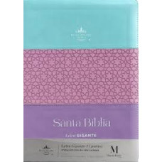BIBLIA RV 1960 TRICOLOR AZUAL ROSA LILA